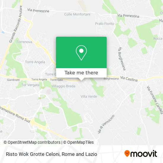 Risto Wok Grotte Celoni map