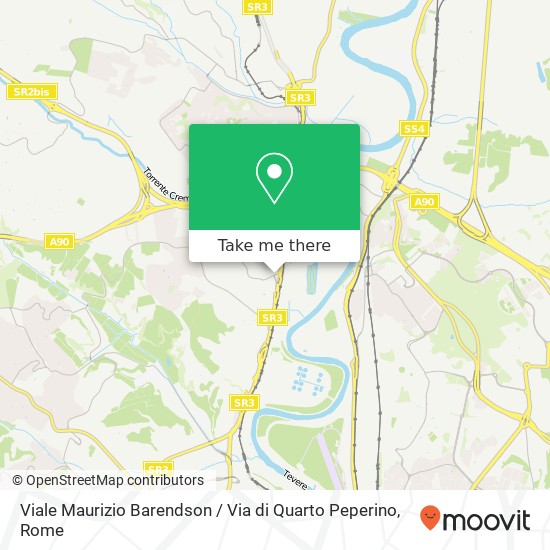 Viale Maurizio Barendson / Via di Quarto Peperino map