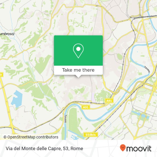 Via del Monte delle Capre, 53 map