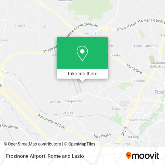 Frosinone Airport map
