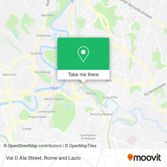 Val D Ala Street map