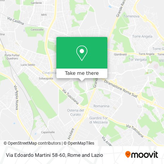 Via Edoardo Martini 58-60 map