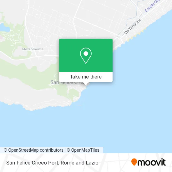 San Felice Circeo Port map