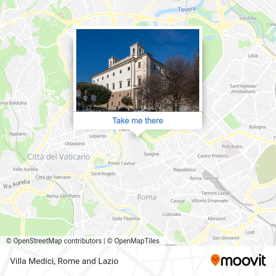 Medici Villa map