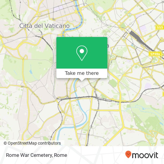 Rome War Cemetery map