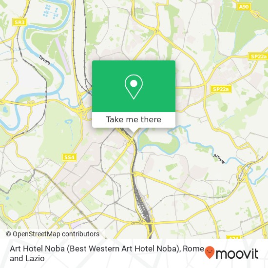 Art Hotel Noba (Best Western Art Hotel Noba) map