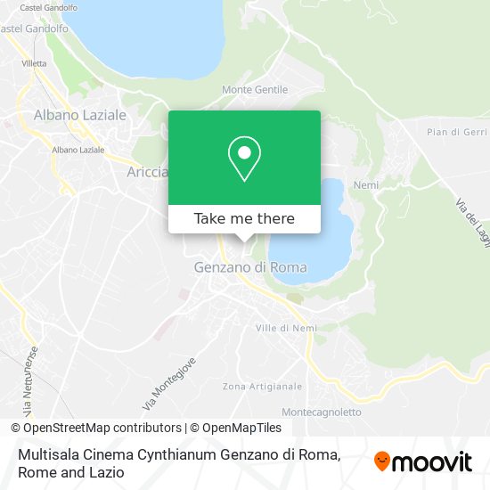 Multisala Cinema Cynthianum Genzano di Roma map