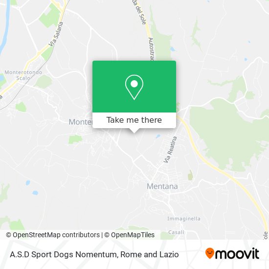 A.S.D Sport Dogs Nomentum map