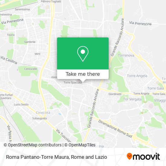 Roma Pantano-Torre Maura map