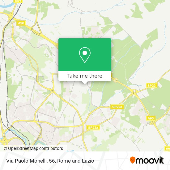 Via Paolo Monelli, 56 map