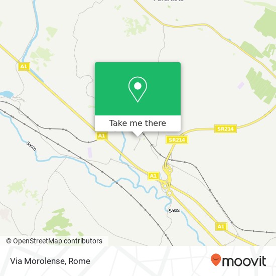 Via Morolense map