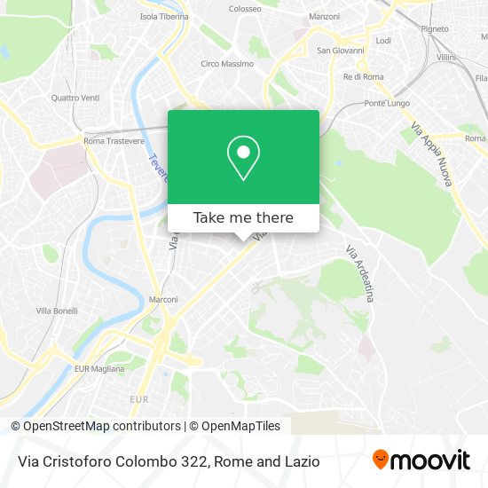Via Cristoforo Colombo 322 map
