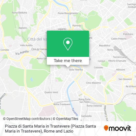 Piazza di Santa Maria in Trastevere map