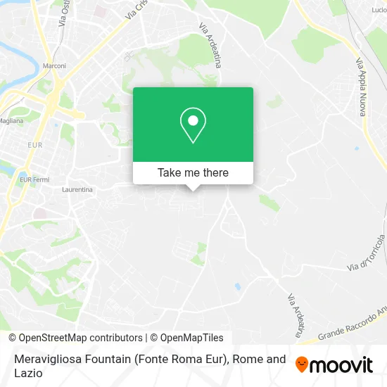 Meravigliosa Fountain (Fonte Roma Eur) map