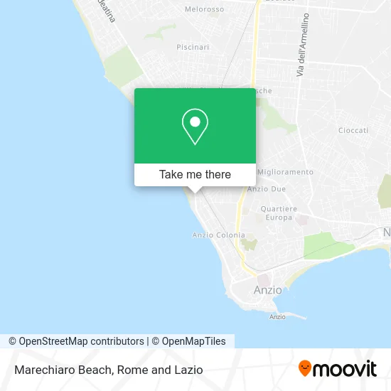 Marechiaro Beach map
