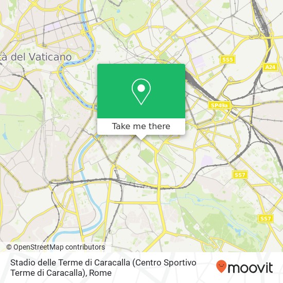 Stadio delle Terme di Caracalla (Centro Sportivo Terme di Caracalla) map