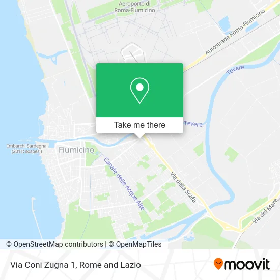 Coni Zugna Street 1 map