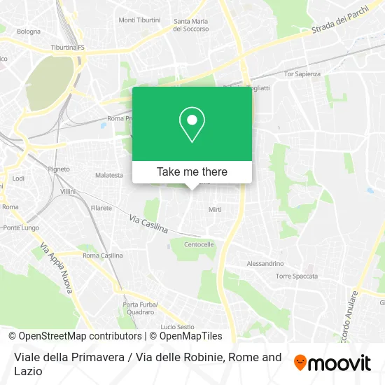 Spring Avenue / Robinia Street map