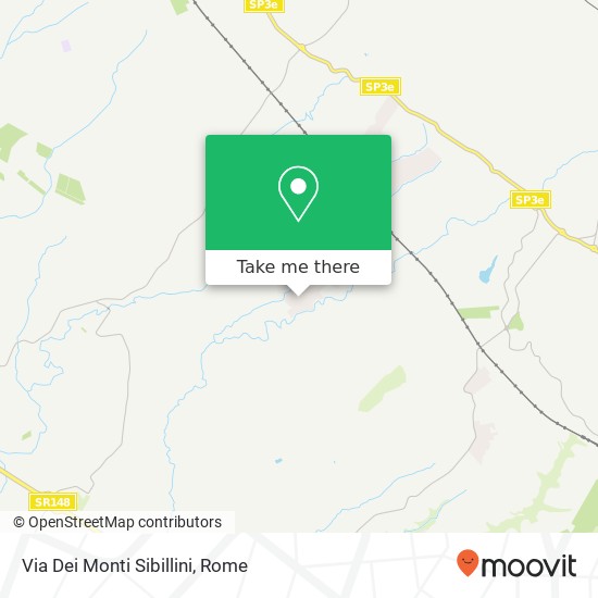 Via Dei Monti Sibillini map