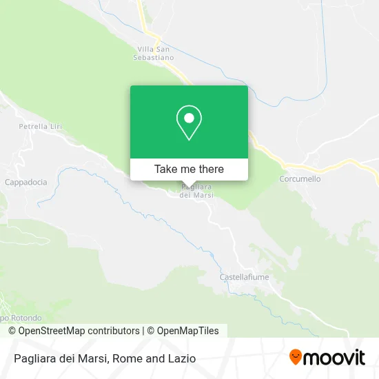 Pagliara dei Marsi map