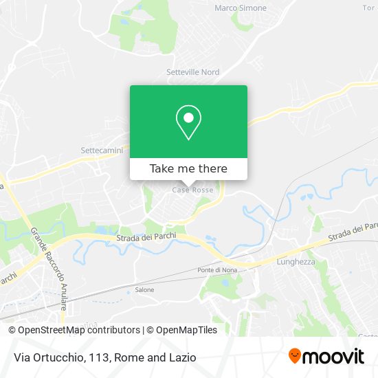 Via Ortucchio, 113 map