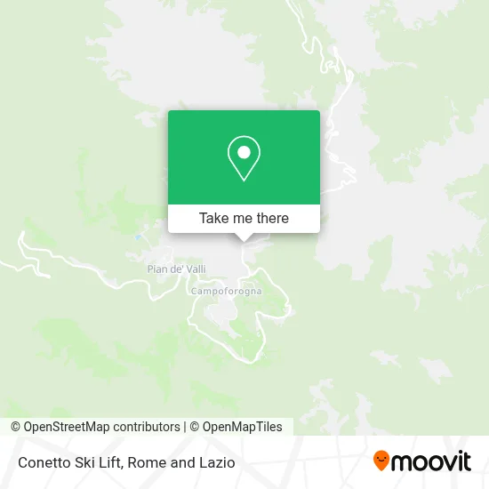 Conetto Ski Lift map