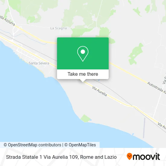 State Highway 1 Aurelia Road 109 map