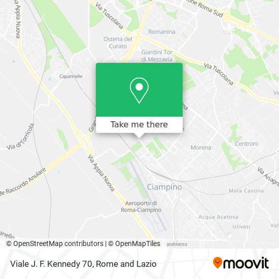 Viale J. F. Kennedy 70 map