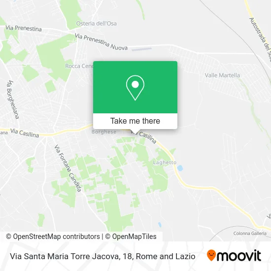 Santa Maria Tower Jacova Street, 18 map