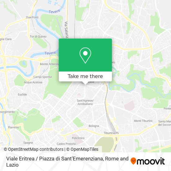 Viale Eritrea / Piazza di Sant'Emerenziana map