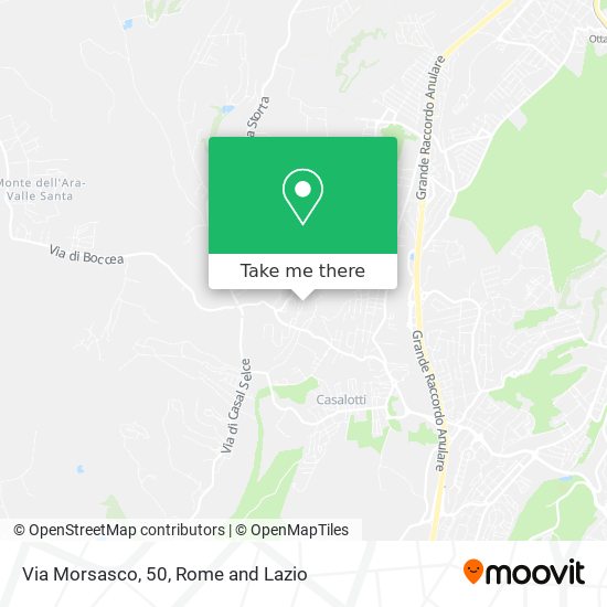Via Morsasco, 50 map