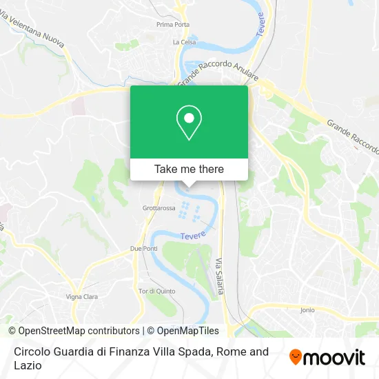 Circolo Guardia di Finanza Villa Spada map