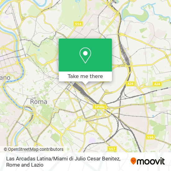 Las Arcadas Latina / Miami di Julio Cesar Benitez map