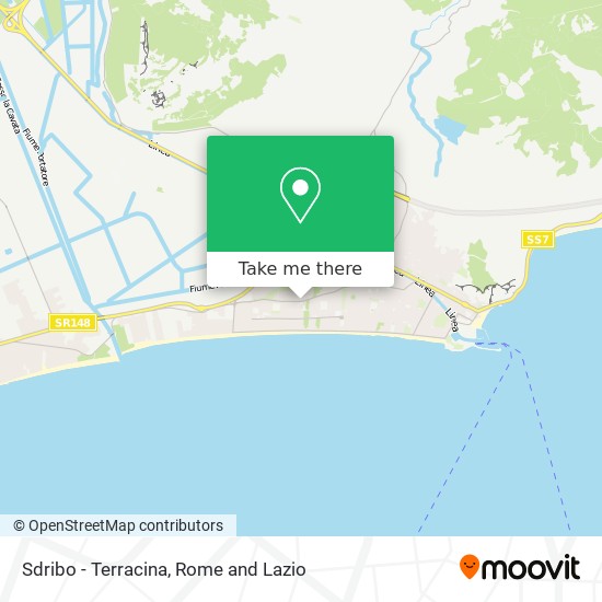 Sdribo - Terracina map