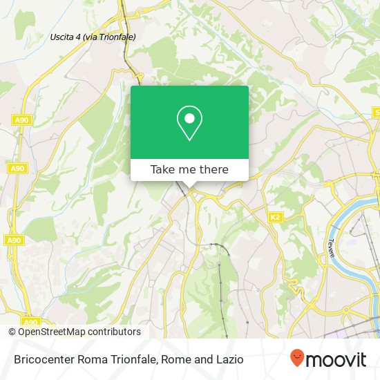 Bricocenter Roma Trionfale map
