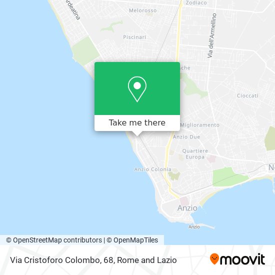 Via Cristoforo Colombo, 68 map