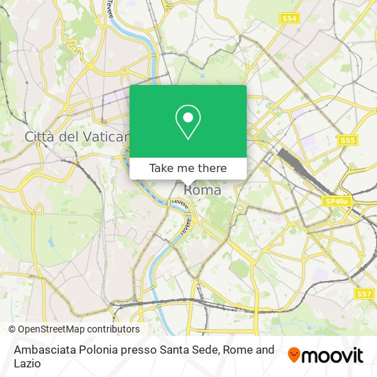 Ambasciata Polonia presso Santa Sede map