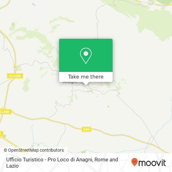 Ufficio Turistico - Pro Loco di Anagni map