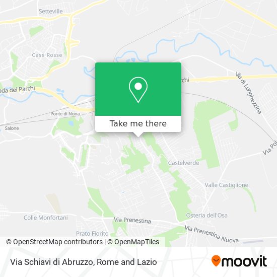 Via Schiavi di Abruzzo map
