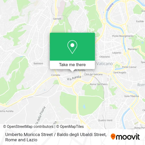 Umberto Moricca Street / Baldo degli Ubaldi Street map