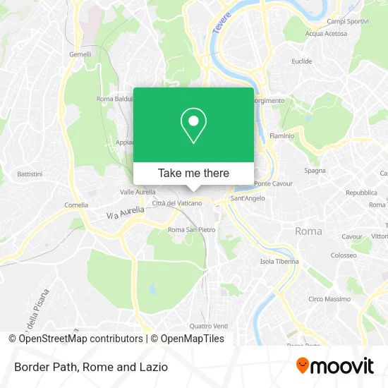 Border Path map