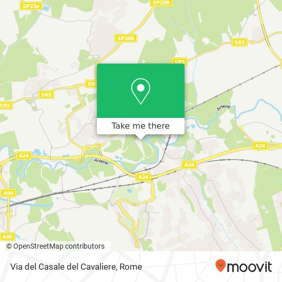 Via del Casale del Cavaliere map