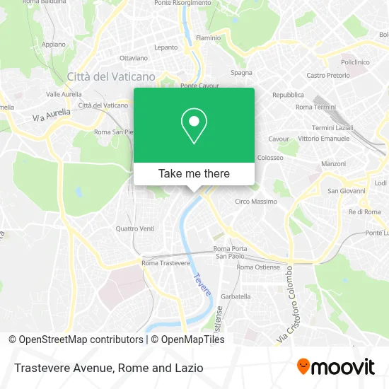 Trastevere Avenue map