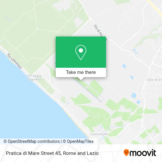 Pratica di Mare Street 45 map