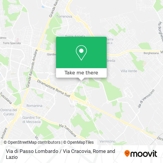 Via di Passo Lombardo / Via Cracovia map