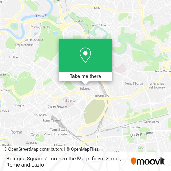 Bologna Square / Lorenzo the Magnificent Street map