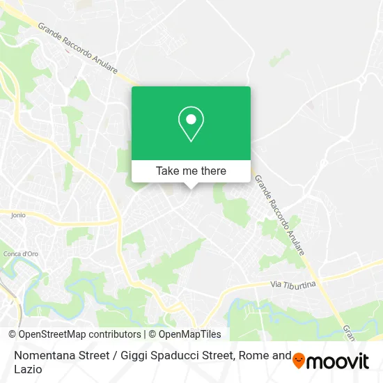 Nomentana Street / Giggi Spaducci Street map