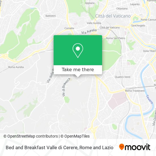 Bed and Breakfast Valle di Cerere map
