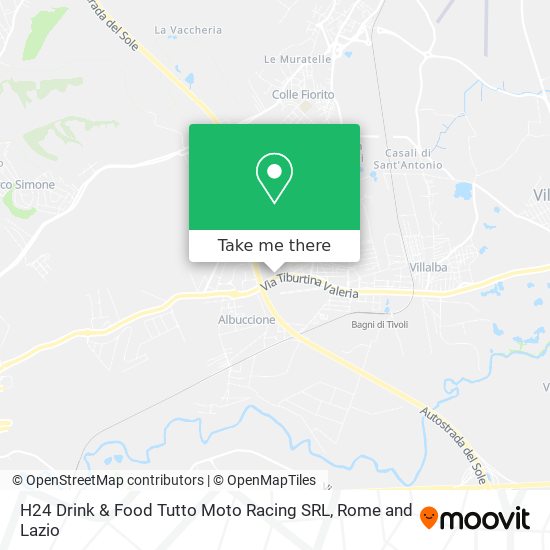 H24 Drink & Food Tutto Moto Racing SRL map