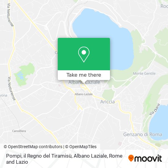 Pompi, il Regno del Tiramisù, Albano Laziale map